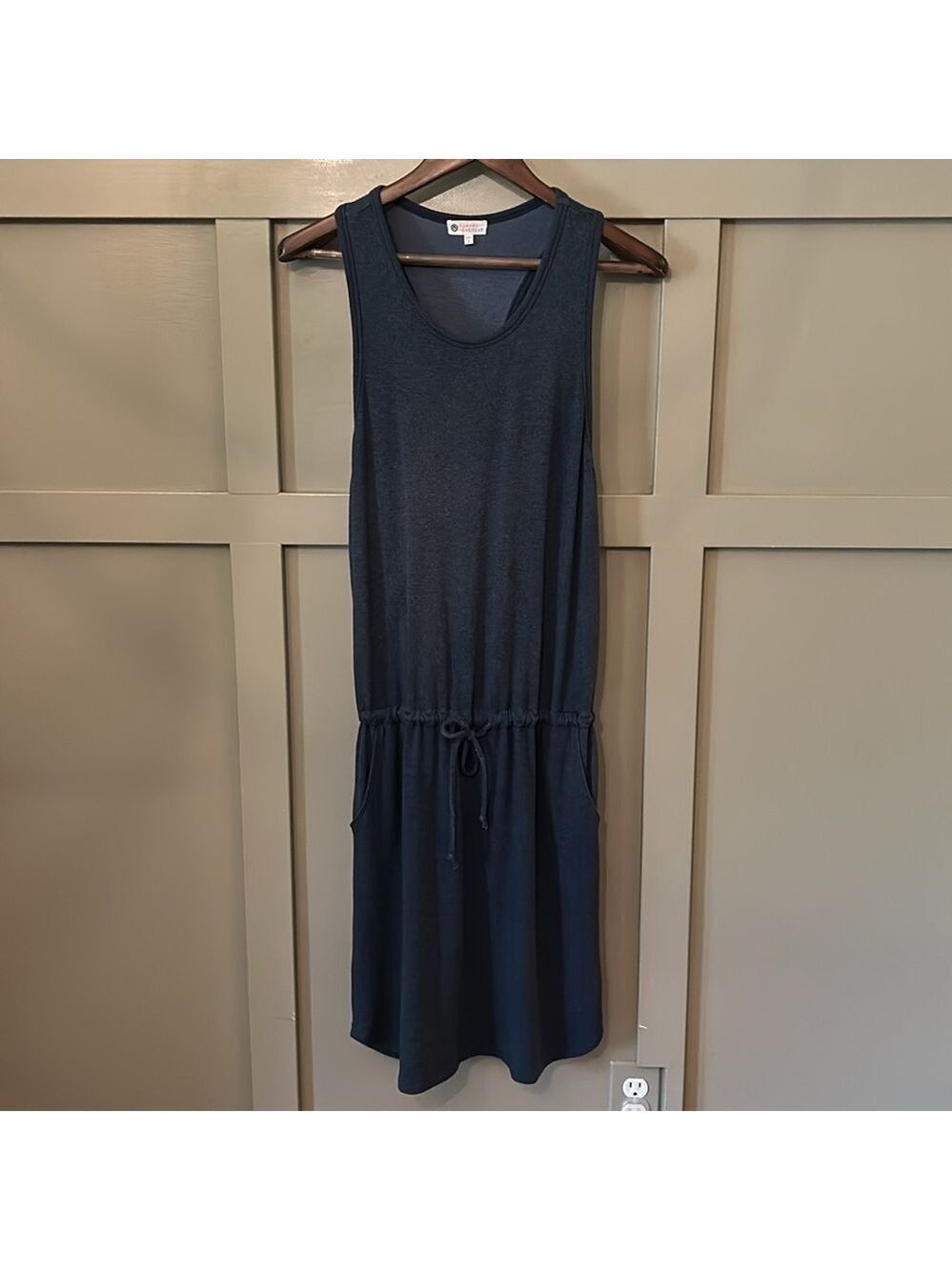 Sundry x Evereve The Weekender Tank Dress Navy Blue Size Medium 8-10